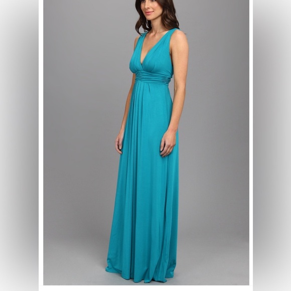 TART Adrianna Maxi Dress Size Small Teal Blue - Picture 2 of 10